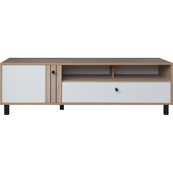 Тумба ТВ «Ардо» П3.598.0.03, Основной материал: ЛДСП, Цвет: Белый - Дуб мадура