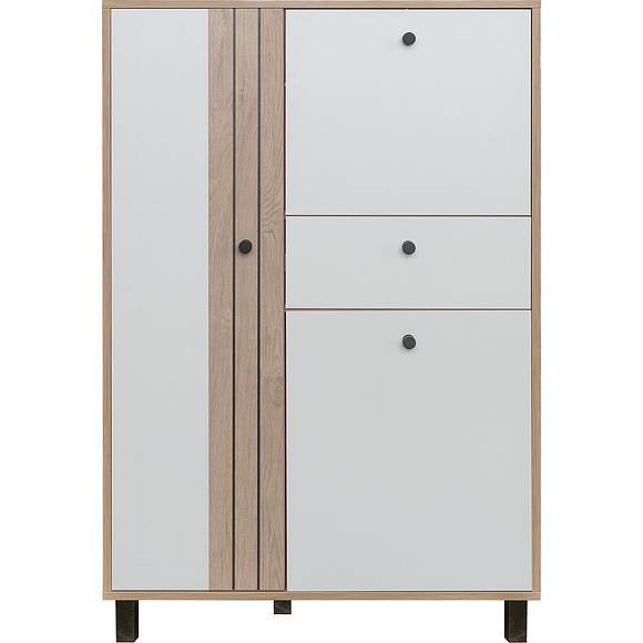 Тумба «Ардо» П3.598.0.02, Основной материал: ЛДСП, Цвет: Белый - Дуб мадура