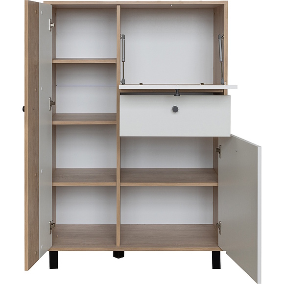 Тумба «Ардо» П3.598.0.02, Основной материал: ЛДСП, Цвет: Белый - Дуб мадура