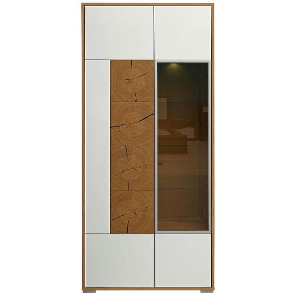 Шкаф с витриной «Гелиос» П550.01-01 (уценка), Основной материал: ЛДСП+МДФ, Цвет: Дуб Вотан + белый (shkaf_s_vitrinoi_gelios_550_01_25aebfc1467c64.jpg) Шкаф с витриной «Гелиос» П550.01-01 (уценка), Основной материал: ЛДСП+МДФ, Цвет: Дуб Вотан + белый