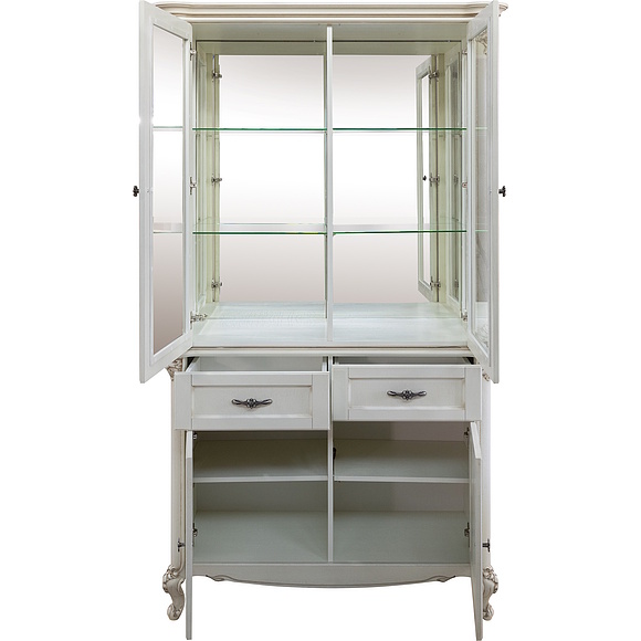 Шкаф комбинированный 2д «Трезор» П1.987.0.03, Основной материал: массив дуба, Цвет: Королевский шелк (Shkaf_kombenirovannii_2D_Trezor_P1-987-0-03_korolevskii_shelk__.jpg) Шкаф комбинированный 2д «Трезор» П1.987.0.03, Основной материал: массив дуба, Цвет: Королевский шелк