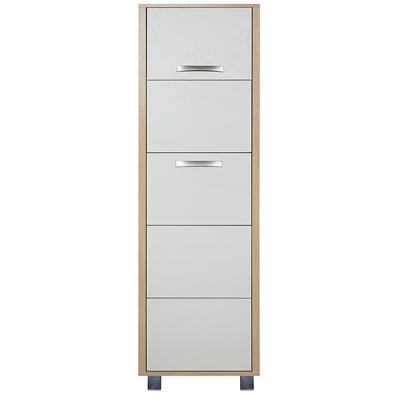 Тумба для обуви «Акцент» П3.595.3.08, Цвет: Персидский жемчуг + Дуб Мадуро