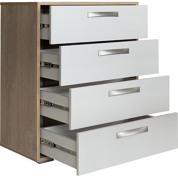 Тумба «Акцент» П3.595.3.03, Цвет: Персидский жемчуг + Дуб Мадуро