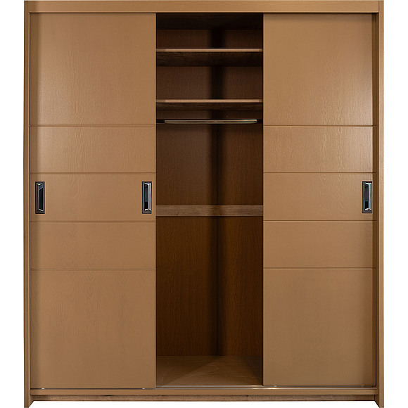 Шкаф-купе 3Д «Версаль» БМ2.777.1.23, Основной материал: ДСП, облицованная шпоном дуба, Цвет: Капучино