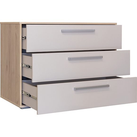 Комод «Марлен» П3.594.1.25, Основной материал: ЛДСП, Цвет: Персидский жемчуг + Гикори Кингстон