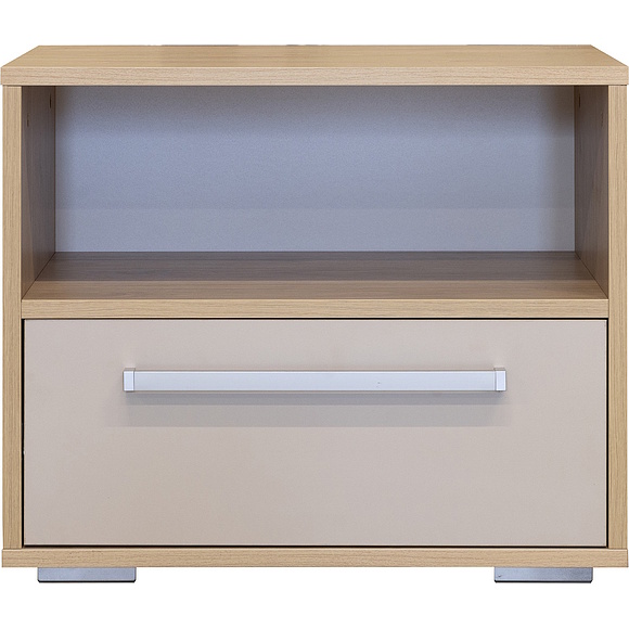 Тумба прикроватная «Марлен» П3.594.1.21, Основной материал: ЛДСП, Цвет: Персидский жемчуг + Гикори Кингстон