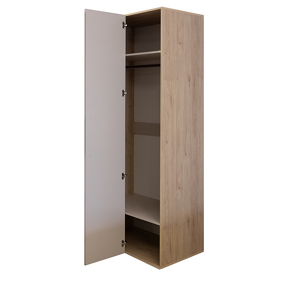 Шкаф угловой «Марлен» П3.594.1.24, Основной материал: ЛДСП, Цвет: Персидский жемчуг + Гикори Кингстон