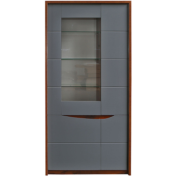 Шкаф «Монако» П6.528.0.05-01, Основной материал: МДФ+ПВХ, Цвет: Дуб Саттер+Серый Мокко