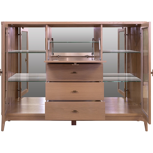 Тумба «Армани» П1.135.0.12, Основной материал: массив (сращенный мебельный щит) дуба, Цвет: Дуб Крафт светлый