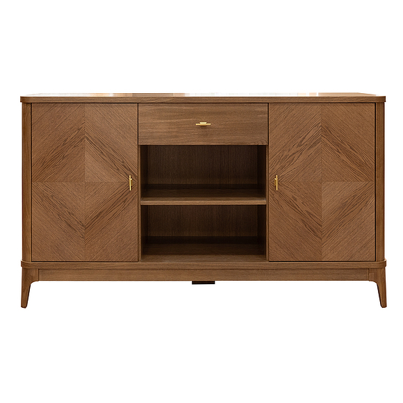 Тумба «Армани» П1.135.0.03, Основной материал: массив (сращенный мебельный щит) дуба, Цвет: Дуб альпийский