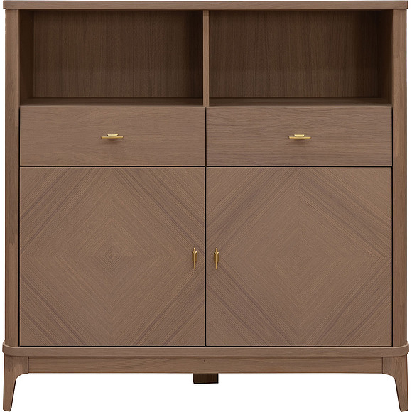 Тумба «Армани» П1.135.0.04, Основной материал: массив (сращенный мебельный щит) дуба, Цвет: Дуб Крафт светлый