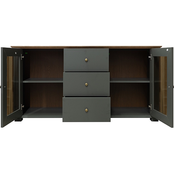 Тумба «Джио» П7.060.0.21, Основной материал: ЛДСП, Цвет: Базальт + Кедр Орегон