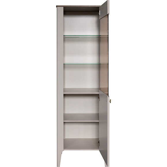 Шкаф «Шарли» П6.116.0.01, Основной материал: МДФ, Цвет: Шарли керамика + Жемчужный сатин