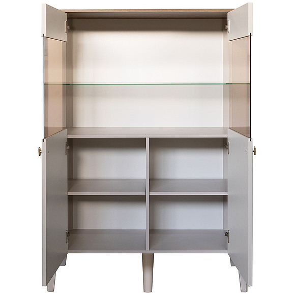 Шкаф 2д «Шарли» П6.116.0.03, Основной материал: МДФ, Цвет: Шарли керамика + Жемчужный сатин (6T3A9184_-kopiya.jpg) Шкаф 2д «Шарли» П6.116.0.03, Основной материал: МДФ, Цвет: Шарли керамика + Жемчужный сатин