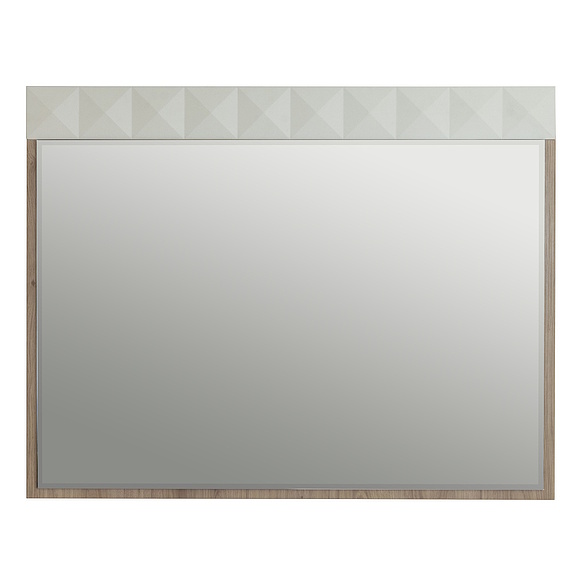 Зеркало «Тринити» П6.114.1.03, Основной материал: ЛДСП, Цвет: Ваниль + Гикори Кингстон