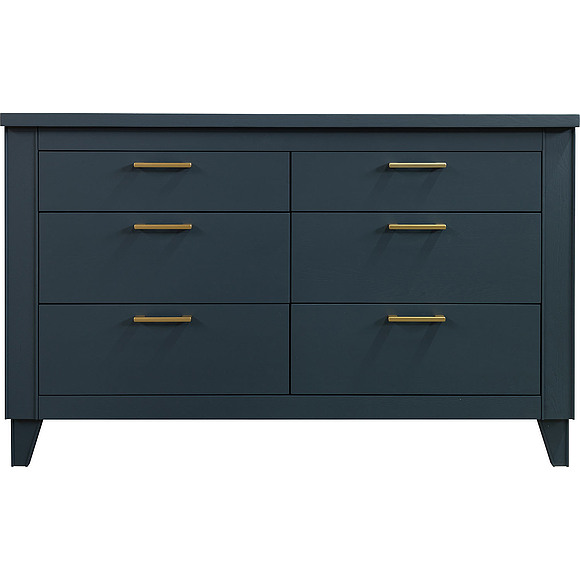 Комод «Амадей» П6.635.1.17 (П635.14), Основной материал: массив дуба, Цвет: Королевский синий