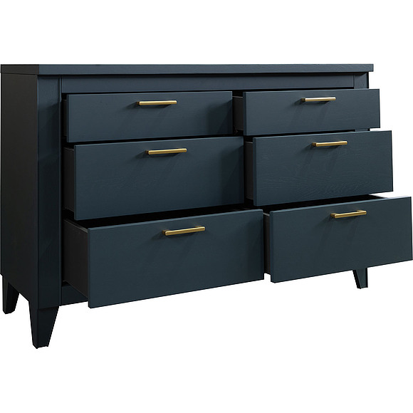 Комод «Амадей» П6.635.1.17 (П635.14), Основной материал: массив дуба, Цвет: Королевский синий