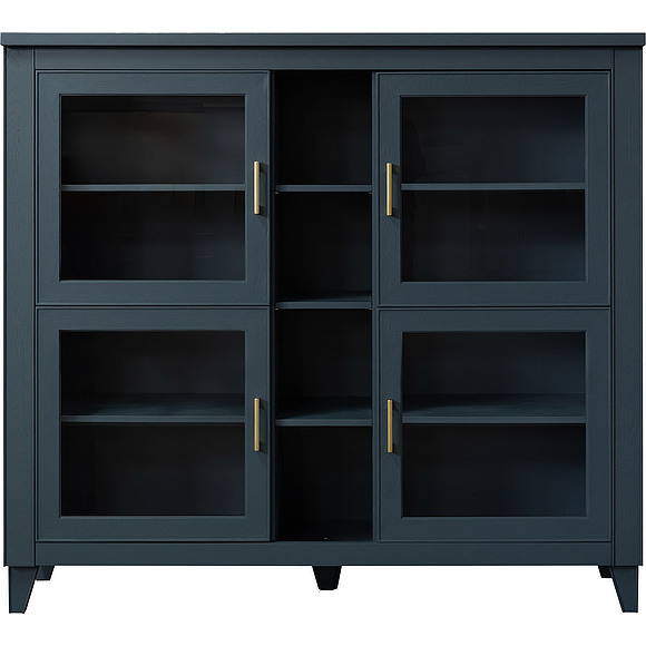 Шкаф «Амадей» П6.635.0.22, Основной материал: массив дуба, Цвет: Королевский синий