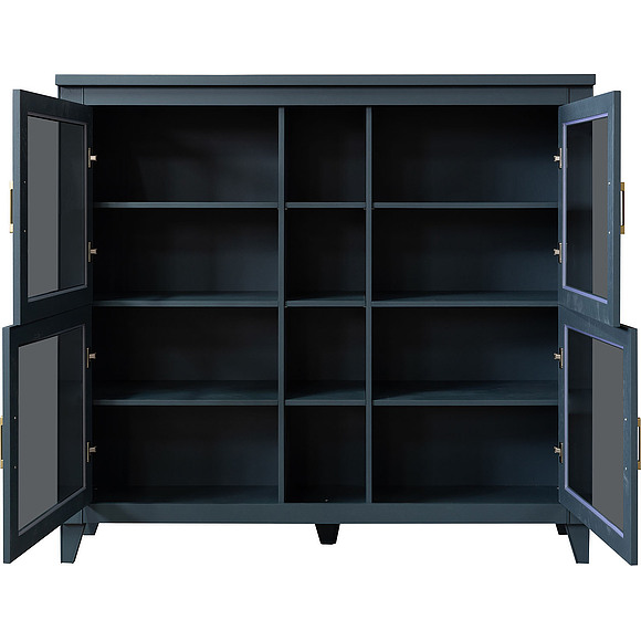 Шкаф «Амадей» П6.635.0.22, Основной материал: массив дуба, Цвет: Королевский синий