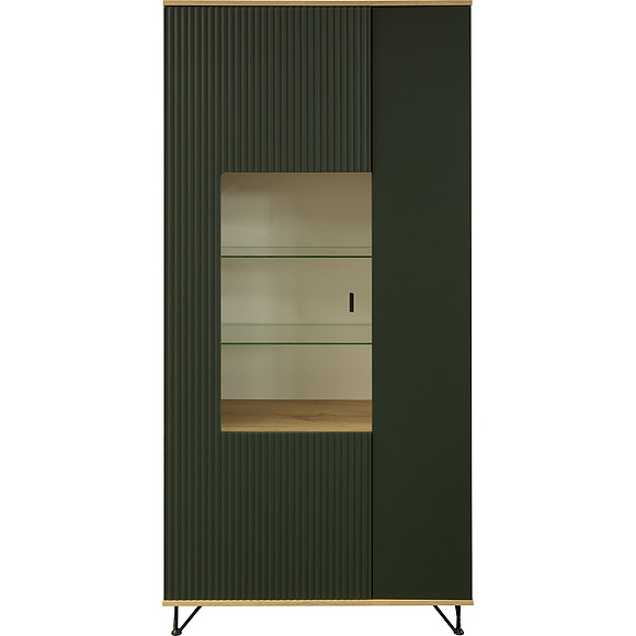 Шкаф «Рокси» П6.948.0.05, Основной материал: ЛДСП, Цвет: Грин Софт+Дуб Кантри золотой