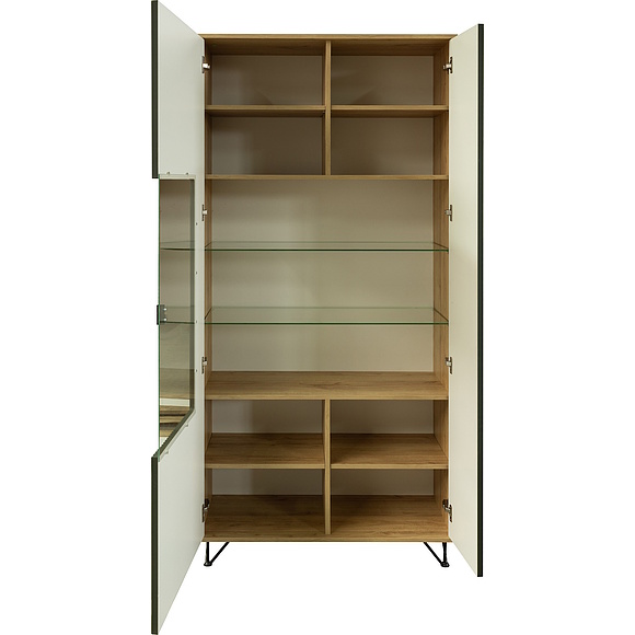 Шкаф «Рокси» П6.948.0.05, Основной материал: ЛДСП, Цвет: Грин Софт+Дуб Кантри золотой