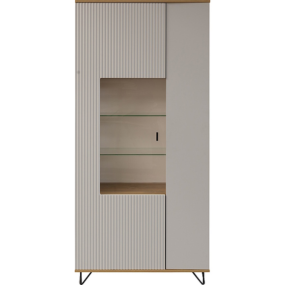 Шкаф «Рокси» П6.948.0.05, Основной материал: ЛДСП, Цвет: Пепел Софт+Дуб Нокс