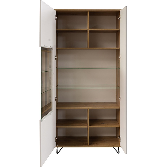 Шкаф «Рокси» П6.948.0.05, Основной материал: ЛДСП, Цвет: Пепел Софт+Дуб Нокс