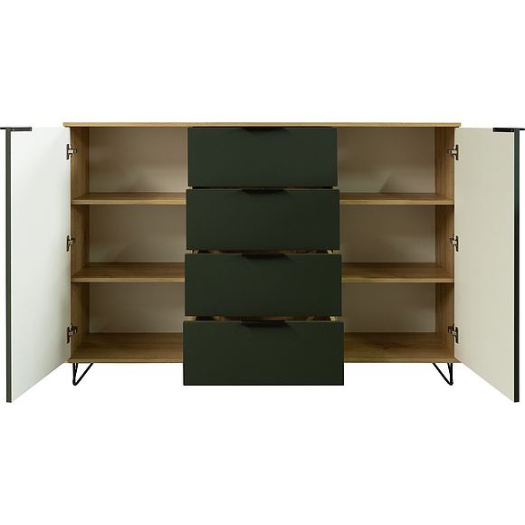 Тумба «Рокси» П6.948.0.08, Основной материал: ЛДСП, Цвет: Грин Софт+Дуб Кантри золотой