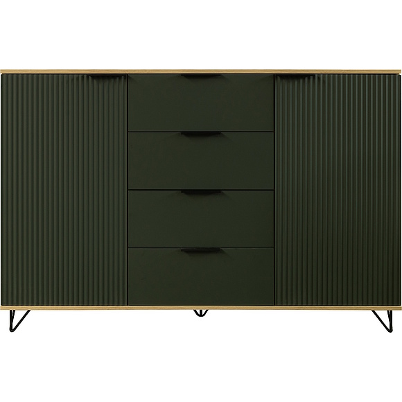 Тумба «Рокси» П6.948.0.08, Основной материал: ЛДСП, Цвет: Грин Софт+Дуб Кантри золотой