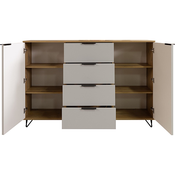 Тумба «Рокси» П6.948.0.08, Основной материал: ЛДСП, Цвет: Пепел Софт+Дуб Нокс