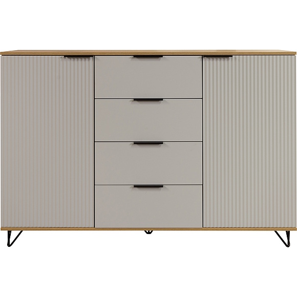 Тумба «Рокси» П6.948.0.08, Основной материал: ЛДСП, Цвет: Пепел Софт+Дуб Нокс