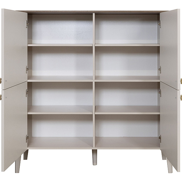 Тумба «Шарли» П6.116.0.06, Основной материал: МДФ, Цвет: Шарли керамика + Жемчужный сатин