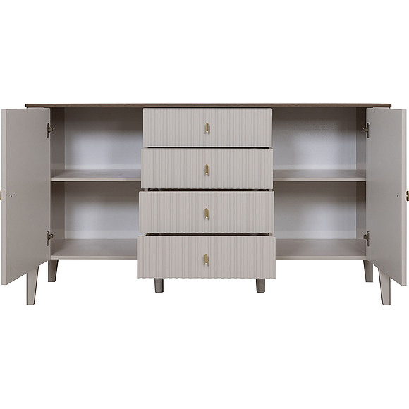 Тумба «Шарли» П6.116.0.07, Основной материал: МДФ, Цвет: Шарли керамика + Жемчужный сатин