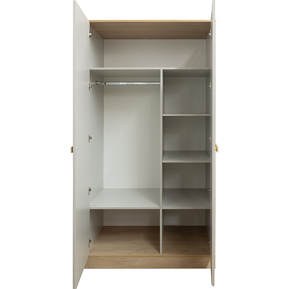 Шкаф 2Д «Портус» П3.600.1.01, Основной материал: ЛДСП, Цвет: Пепел + Дуб мадуро (Shkaf_dlya_odezhdy_Portus_P3-600-1-01__.jpg) Шкаф 2Д «Портус» П3.600.1.01, Основной материал: ЛДСП, Цвет: Пепел + Дуб мадуро