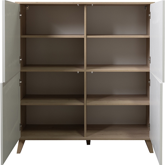 Тумба «Тринити» П6.114.0.06, Цвет: Ваниль + Гикори Кингстон