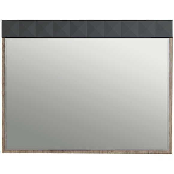 Зеркало «Тринити» П6.114.1.03, Основной материал: ЛДСП, Цвет: Антрацит + Гикори Кингстон