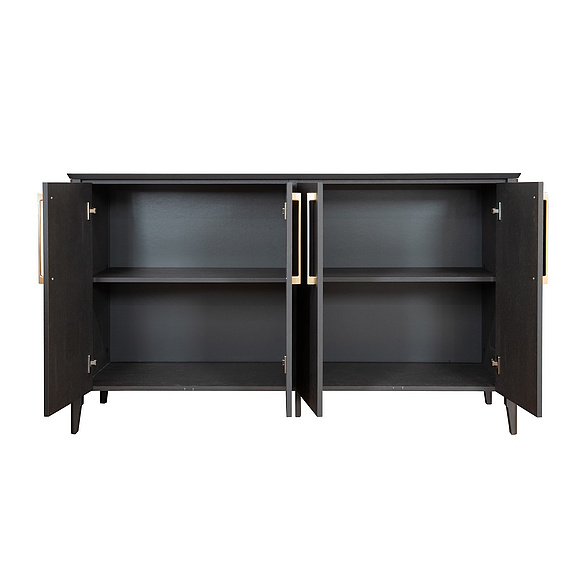 Тумба «Оквуд» П3.142.0.02 , Основной материал: массив дуба, Цвет: Графит