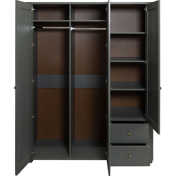 Шкаф для одежды 3Д «Джио» П7.060.1.16, Основной материал: ЛДСП, Цвет: Базальт + Кедр Орегон