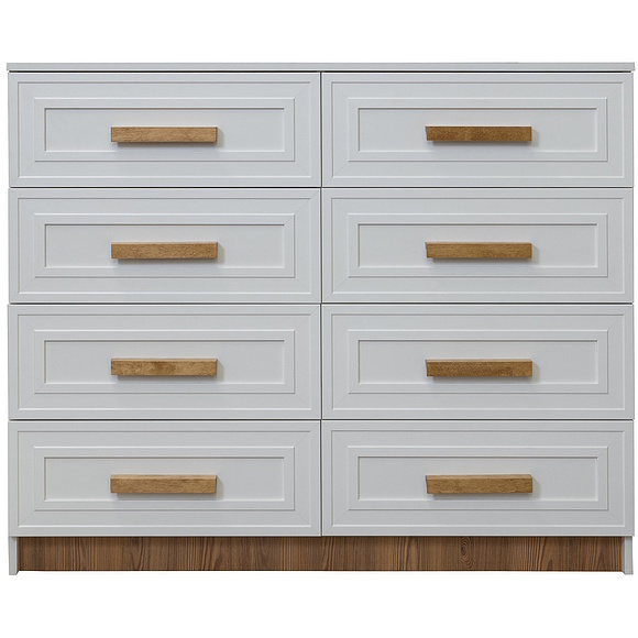 Комод «Порта» П7.061.1.30, Основной материал: ЛДСП+МДФ, Цвет: Белый + Кедр Орегон