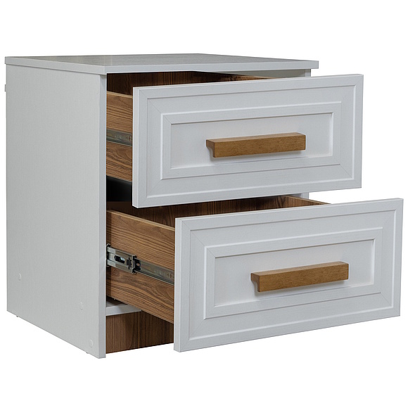 Тумба прикроватная «Порта» П7.061.1.26, Основной материал: ЛДСП, Цвет: Белый + Кедр Орегон (Tumba_prikrovatnaya_Porta_P7-061-1-25_belii-redr_oregon_.jpg) Тумба прикроватная «Порта» П7.061.1.26, Основной материал: ЛДСП, Цвет: Белый + Кедр Орегон