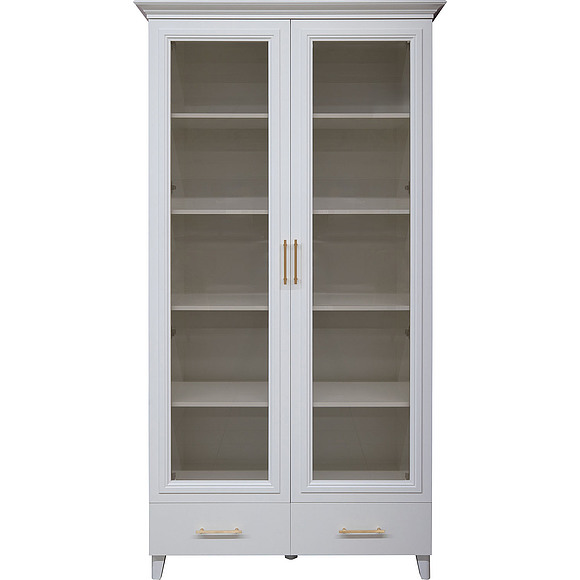 Шкаф для книг «Сати» П7.057.0.11, Основной материал: ЛДСП+МДФ, Цвет: Белый