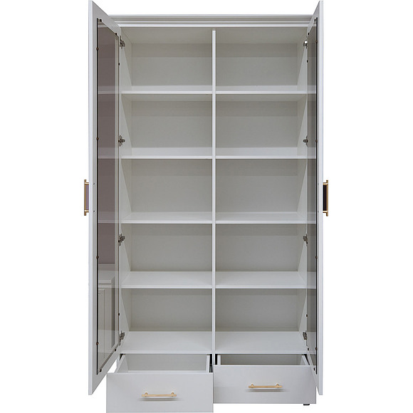 Шкаф для книг «Сати» П7.057.0.11, Основной материал: ЛДСП+МДФ, Цвет: Белый