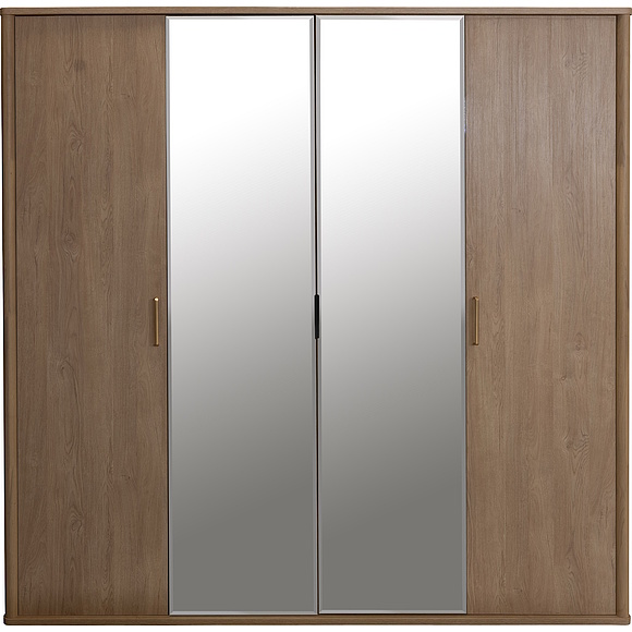 Шкаф для одежды 4д «Поинт» БМ2.665.1.02-01, Основной материал: ЛДСП, Цвет: Дуб мадура