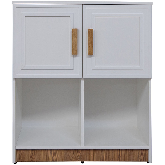 Тумба «Порта» П7.061.1.27, Основной материал: ЛДСП, Цвет: Белый + Кедр Орегон