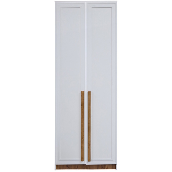 Шкаф для одежды 2д «Порта» П7.061.1.18, Основной материал: ЛДСП+МДФ, Цвет: Белый + Кедр Орегон