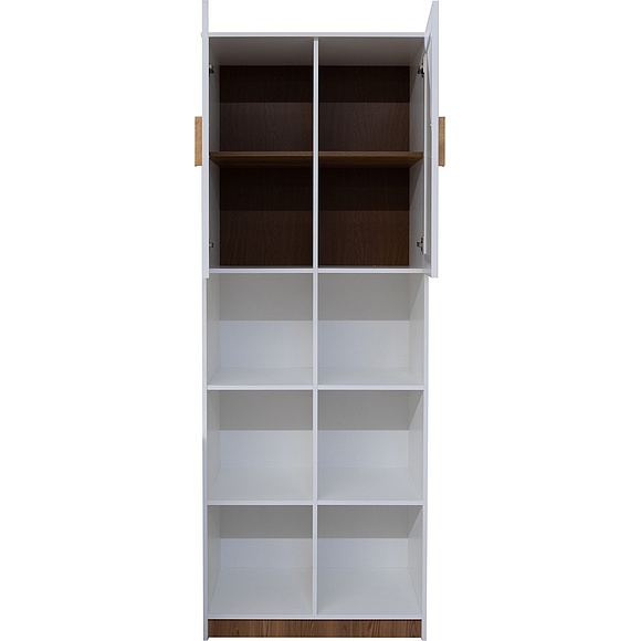 Шкаф для одежды 2д «Порта» П7.061.1.16, Основной материал: ЛДСП+МДФ, Цвет: Белый + Кедр Орегон