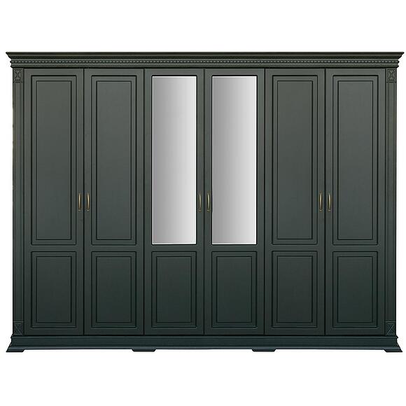 Шкаф для одежды 6д «Верди Классик» П3.0487.1.28 - Только онлайн, Основной материал: массив дуба, Цвет: Грин