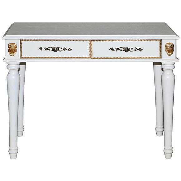 Стол «Милана 22Тс» П4.265.1.22(294.22с), Основной материал: массив дуба, Цвет: Слоновая кость с золочением