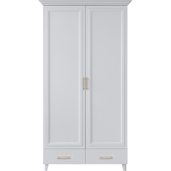Шкаф для одежды 2Д «Сати» П7.057.1.18, Основной материал: ЛДСП, Цвет: Белый