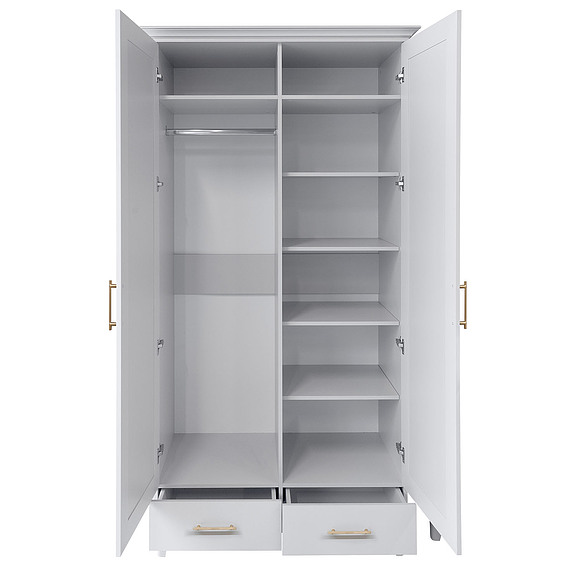 Шкаф для одежды 2Д «Сати» П7.057.1.18, Основной материал: ЛДСП, Цвет: Белый